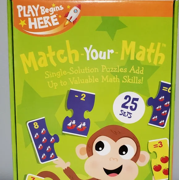 Spell It Out puzzle, Match Your Math puzzle,Ready for School ages 2-5 yes. New - Picture 2 of 14